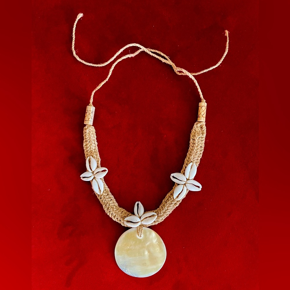 Brand new shell necklace from Pacific woven by local artisans
